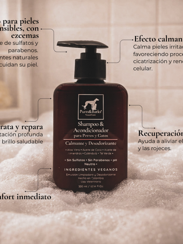 Shampoo & Acondicionador para Perros y Gatos