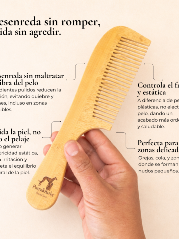 Peinilla de dermocuidado – Desenredo suave mantos medios y largos