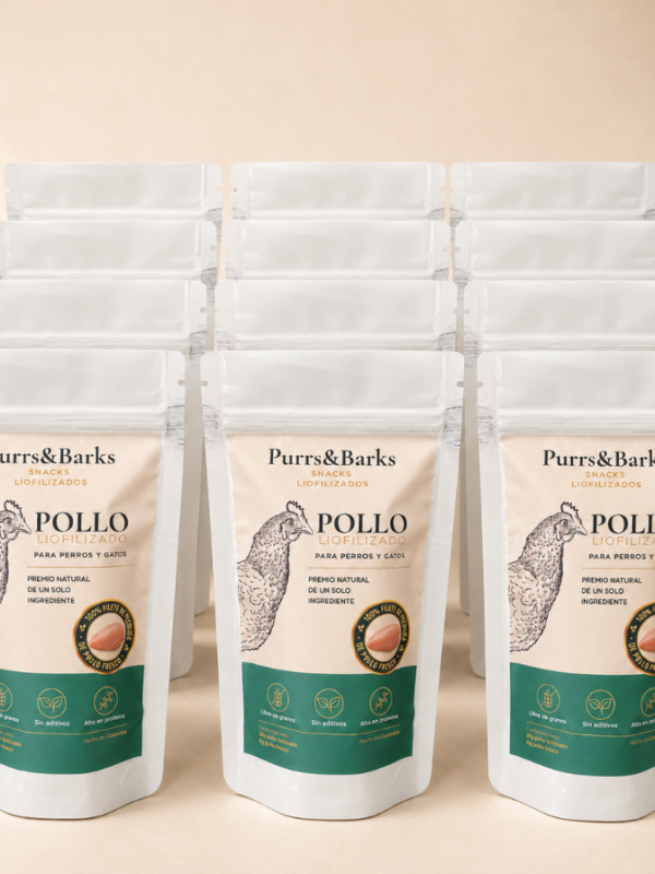Lunch Pack x12 Snacks de Pechuga Liofilizada de Pollo 22g